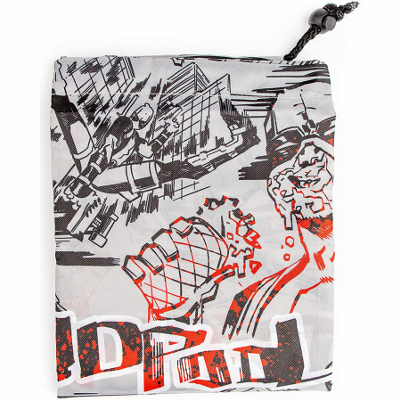 Marvel Comics Deadpool in Action Drawstring Laundry Bag